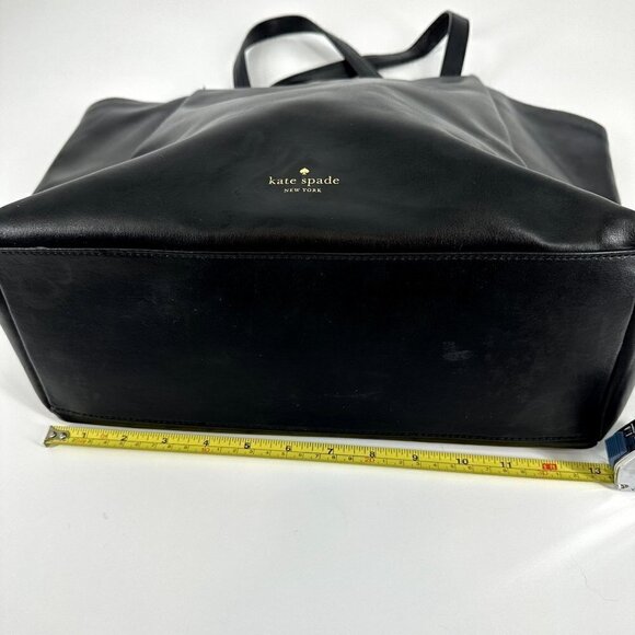 Kate Spade Leather Lenora Camden Way Black Tote Bag - Picture 7 of 13